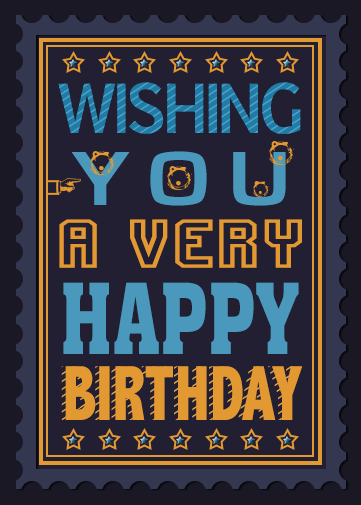 brithday ecard for male you can personalise and send now
