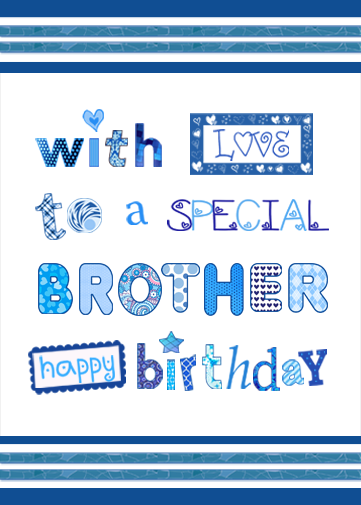 brother ecards you can personalise with a message