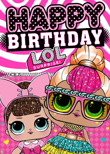 lol dolls birthday card
