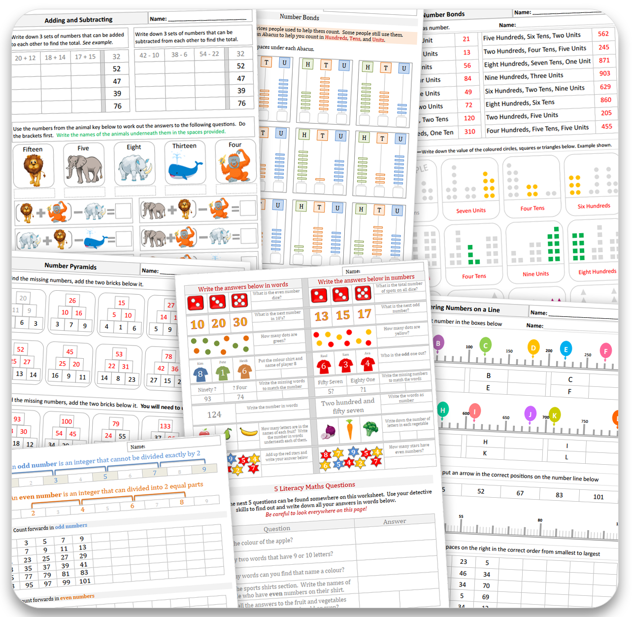 Primary Maths Worksheets