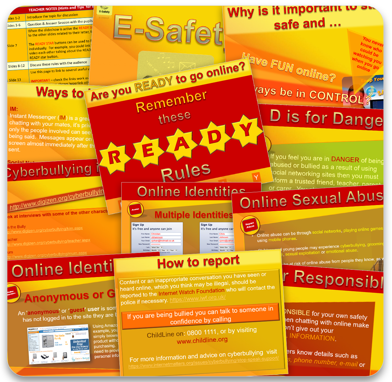 Computing internet safety resource presentation to keep children safe online