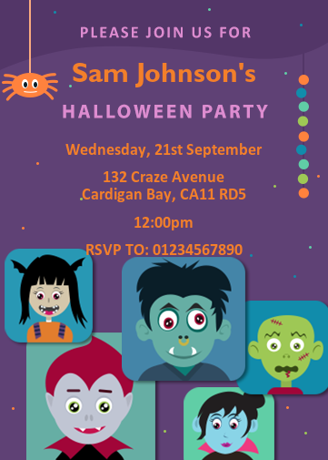 Halloween Party Invitation Maker