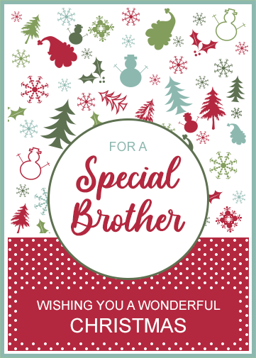 Christmas Card for Special Brother