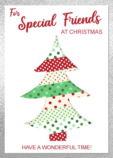 Special friends christmas card
