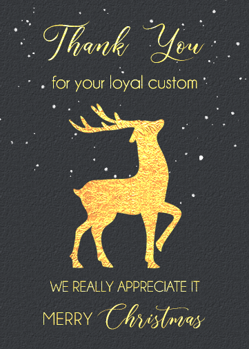 Christmas Greeting Card For Customers