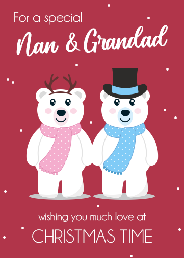 nan and grandad christmas cards