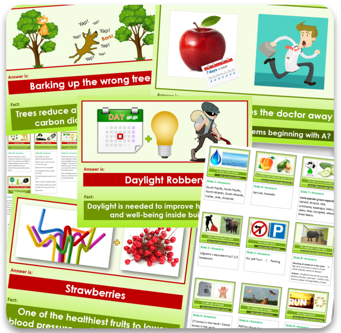 literacy worksheets with catchphrase presentation and teacher answer files, fun interactive resources