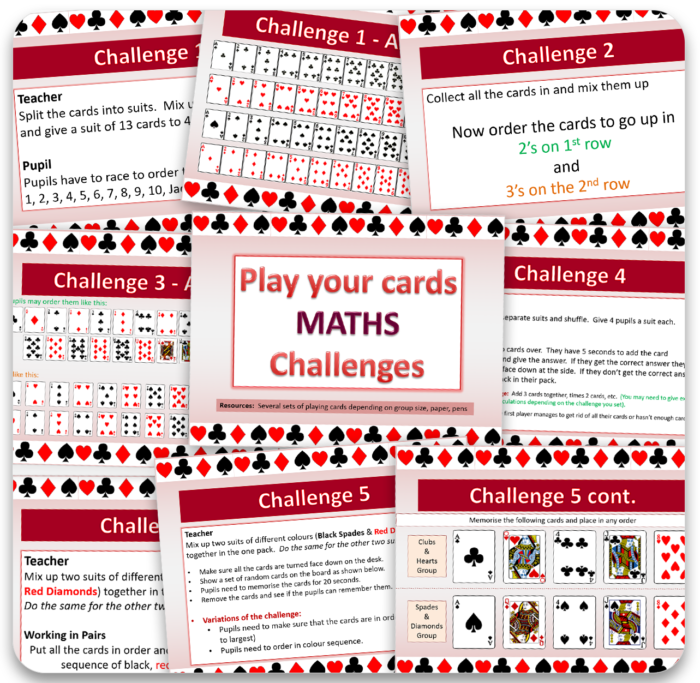 cards maths challenge
